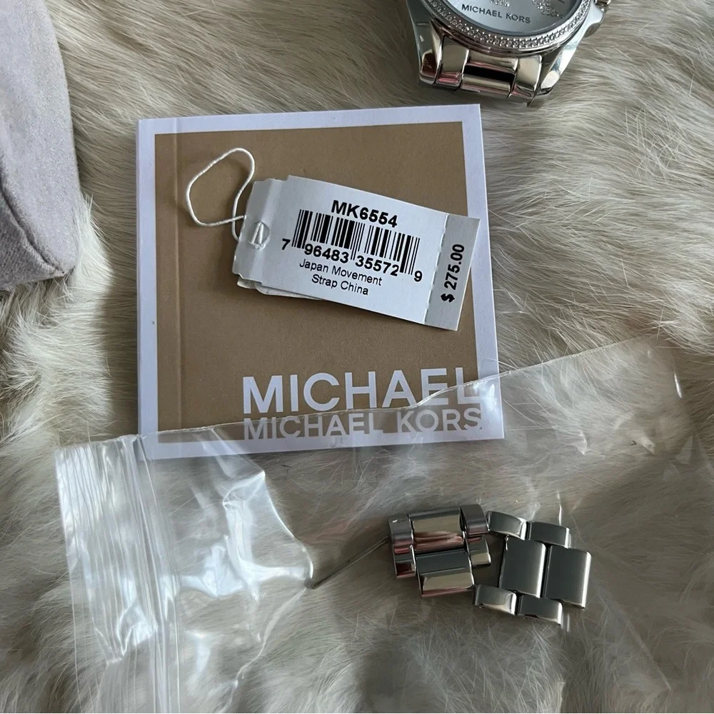 Michael Kors Women’s Bradshaw Pave Stainless Steel Bracelet Watch